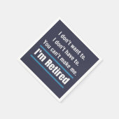 Ik ben in ruste Funny Gift Humor Servet (Hoek)