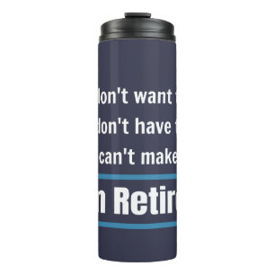 Ik ben in ruste Funny Gift Humor Thermosbeker