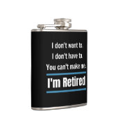 Ik ben in ruste Funny Heupfles (Rechts)