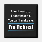 Ik ben in ruste Funny Magneet (Voorkant)