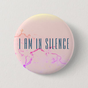Ik ben in Silence Meditation Button voor Retreat