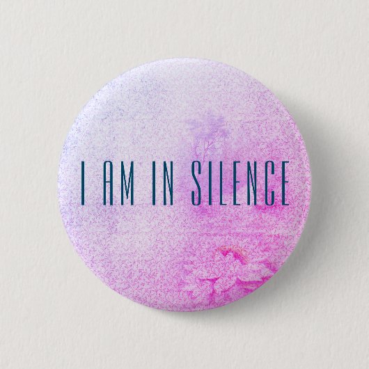Ik ben in Silence Meditation Button voor Retreat (Voorkant)
