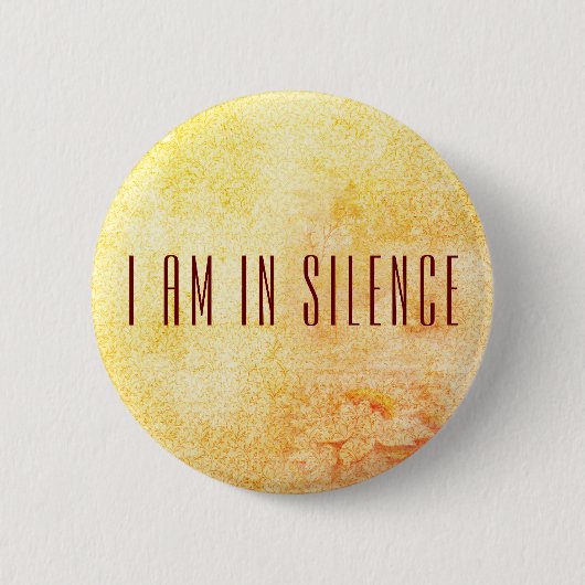 Ik ben in Silence Meditation Button voor Retreat (Voorkant)