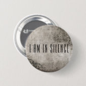 Ik ben in Silence Meditation Button voor Retreat (Voorkant /achterkant)