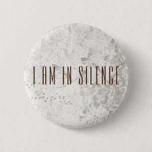 Ik ben in Silence Meditation Button voor Retreat