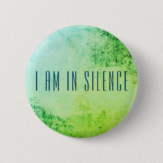 Ik ben in Silence Meditation Button voor Retreat (Voorkant)