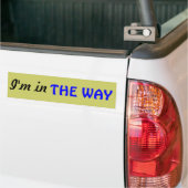 Ik ben in The Way (Christelijk) Bumpersticker (Op Truck)