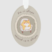 Ik ben in vorm aangepast ornament (voorkant)