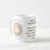 Ik ben in vorm aangepaste koffie-mok koffiemok (Voorkant links)