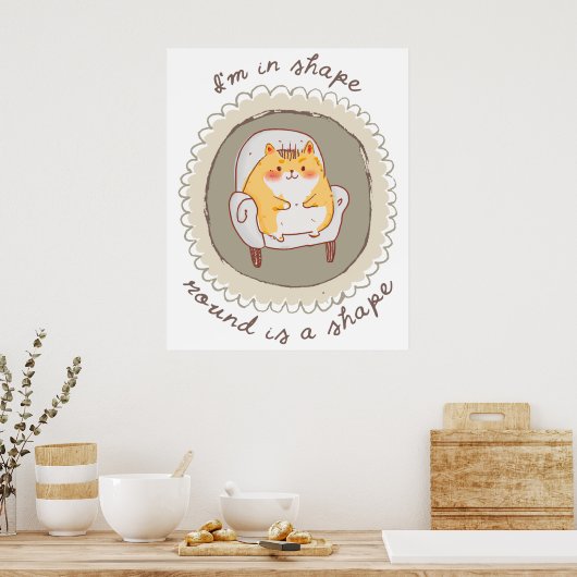 Ik ben in vorm poster (Keuken)