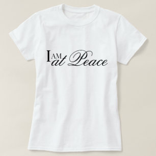 "Ik ben in vrede" esthetische metta gebed bevestig T-shirt