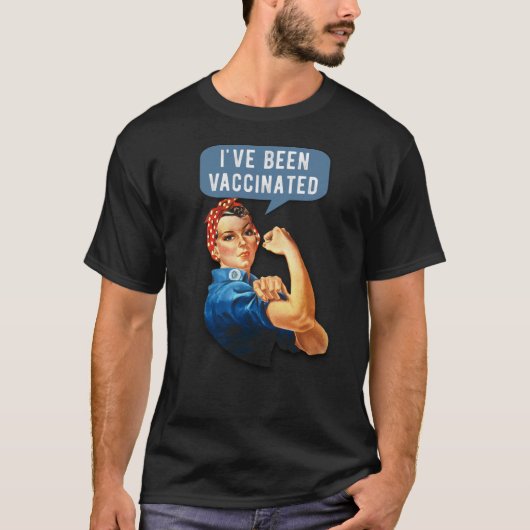 Ik ben ingeënt - rivetervaccin t-shirt (Voorkant)