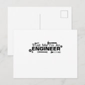 Ik ben ingenieur, cadeau voor ingenieur briefkaart (Voorkant / Achterkant)
