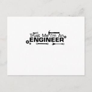 Ik ben ingenieur, cadeau voor ingenieur briefkaart