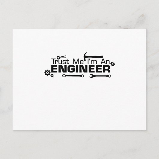 Ik ben ingenieur, cadeau voor ingenieur briefkaart (Voorkant)