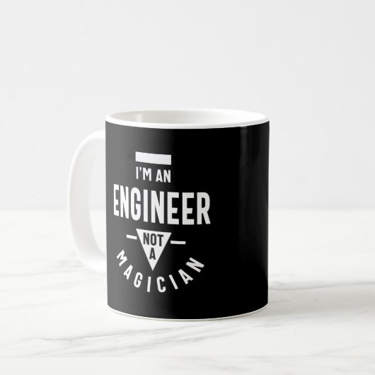 Ik ben ingenieur, geen Magicus Koffiemok (Voorkant links)