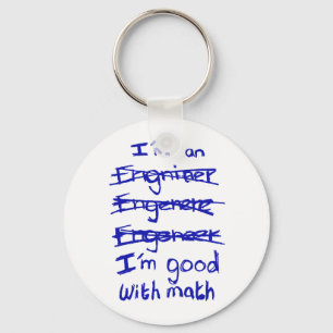 Ik ben ingenieur, goed met Wiskunde Sleutelhanger