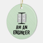 Ik ben ingenieur keramisch ornament (Links)