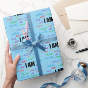 Ik ben inspiratie, positief, religieus, Christelij Cadeaupapier