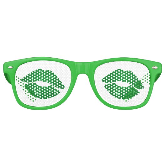 Ik ben Irish Fun Green St Patrick's Day Retro Zonnebril (Voorkant)