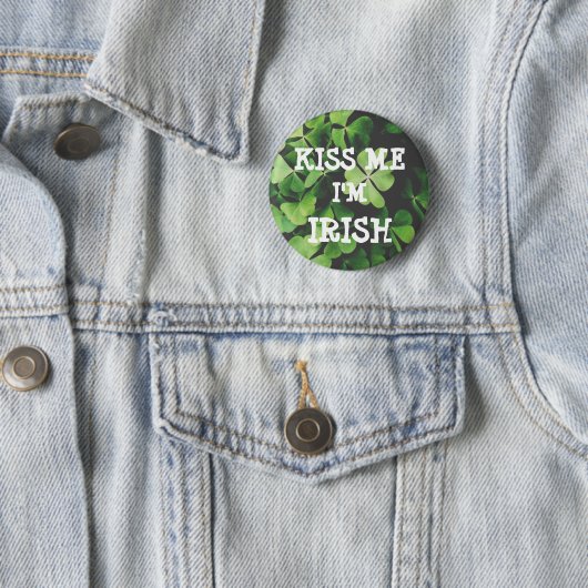 Ik ben IRISH. Ronde Button 5,7 Cm (In situ)