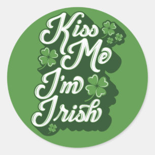 IK BEN IRISH / Sint Patrick's Day Stickers