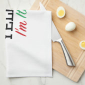 Ik ben Italiaans Theedoek (Quarter Fold)