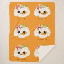 Ik ben je Boo Gezellige Herfst Pompoen Sherpa Deke