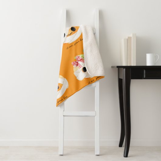 Ik ben je Boo Gezellige Herfst Pompoen Sherpa Deke Sherpa Deken (In situ)