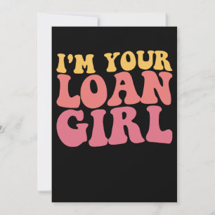 Ik ben je bruikleen meisje hypotheek lening agent  kaart