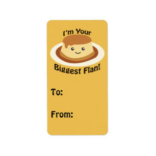Ik ben je grootste Flan. Etiket