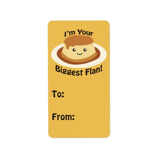 Ik ben je grootste Flan. Etiket (Voorkant)
