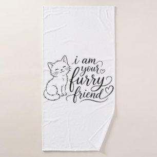 Ik Ben Je Harige Vriend Knuffelhuisdierontwerp Badhanddoek