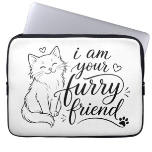 Ik Ben Je Harige Vriend Knuffelhuisdierontwerp Laptop Sleeve