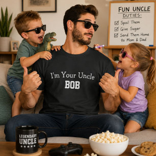 Ik ben je oom Bob - Grappig Gepersonaliseerd Naam T-shirt