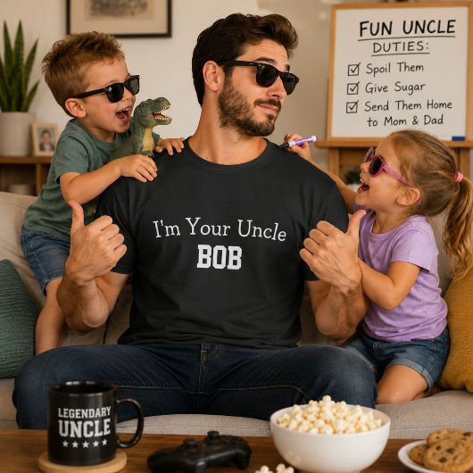 Ik ben je oom Bob - Grappig Gepersonaliseerd Naam T-shirt