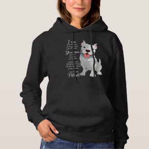Ik ben je Pitbull je vriend je partner hondenliefd Hoodie