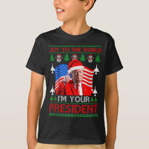 Ik ben je president 47e Trump 2024 lelijk kerst S T-shirt