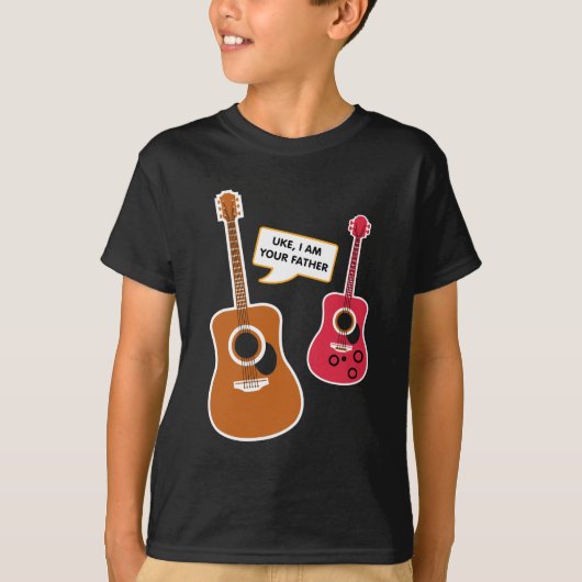Ik ben je vader, grappige Ukelele Guitar Gift T-shirt (Voorkant)