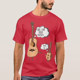 Ik ben je vader Ukulele Guitar Music Love Png T-shirt