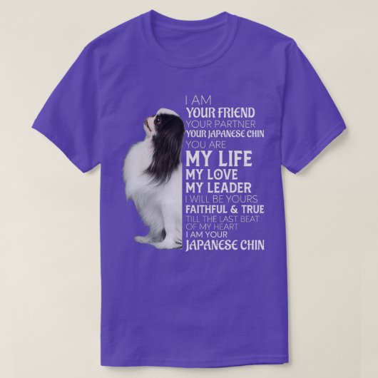 Ik ben je vriend, je partner, je Japanner D T-shirt (Design voorkant)