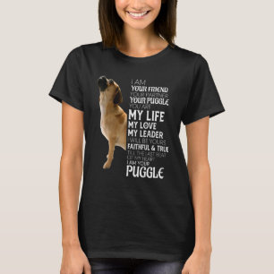 Ik ben je vriend je partner je Puggle-hond Moeder T-shirt
