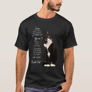 Ik ben je vriend, je partner, je smoking cat t-shirt