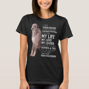 Ik ben je vriend Uw Partner Uw Ierse Wolfhound T-shirt