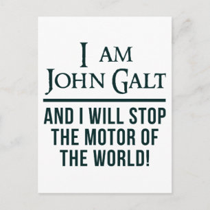 Ik ben John Galt Briefkaart