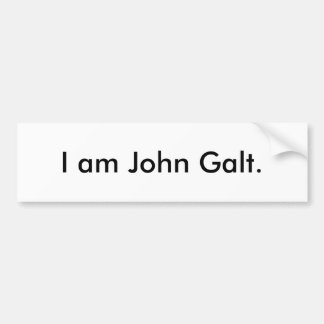 Ik ben John Galt. Bumpersticker