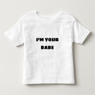 IK BEN JOUW BABE-TODDLER'S JERSEY FINE WHITE T-SHI KINDER SHIRTS