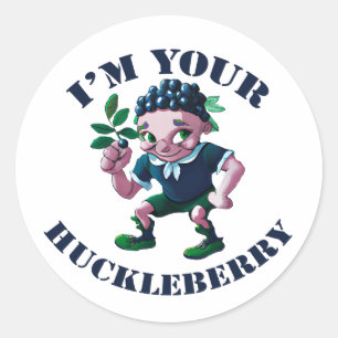 Ik ben jouw Huckleberry Ronde Sticker