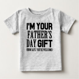 Ik ben jouw Vaderdag Gift, grappig baby shirt