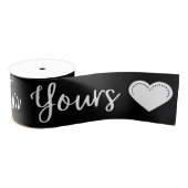 Ik ben jouw witte Valentijnse Grosgrain Ribbon Grosgrain Lint (Spoel)